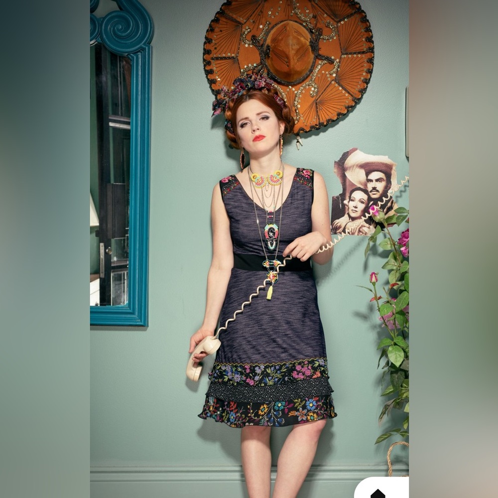Métamorphose création xs Women's Blue Dress